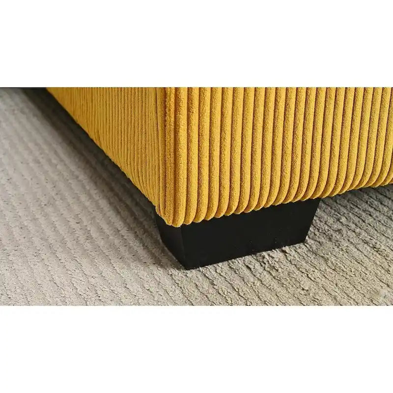 Canapé d'angle en velours côtelé 260 cm Us Pride Furniture Payan