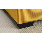 Canapé d'angle en velours côtelé 260 cm Us Pride Furniture Payan