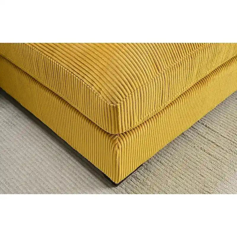 Canapé d'angle en velours côtelé 260 cm Us Pride Furniture Payan