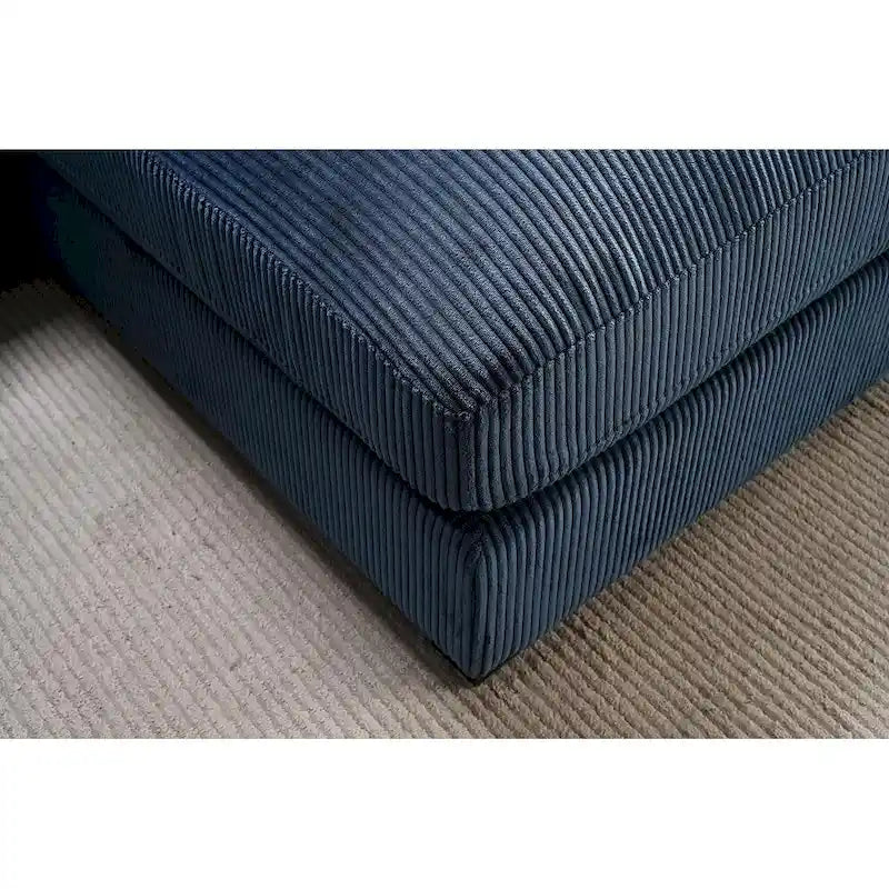 Canapé d'angle en velours côtelé 260 cm Us Pride Furniture Payan