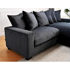 Canapé d'angle en velours côtelé 260 cm Us Pride Furniture Payan