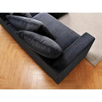 Canapé d'angle en velours côtelé 260 cm Us Pride Furniture Payan