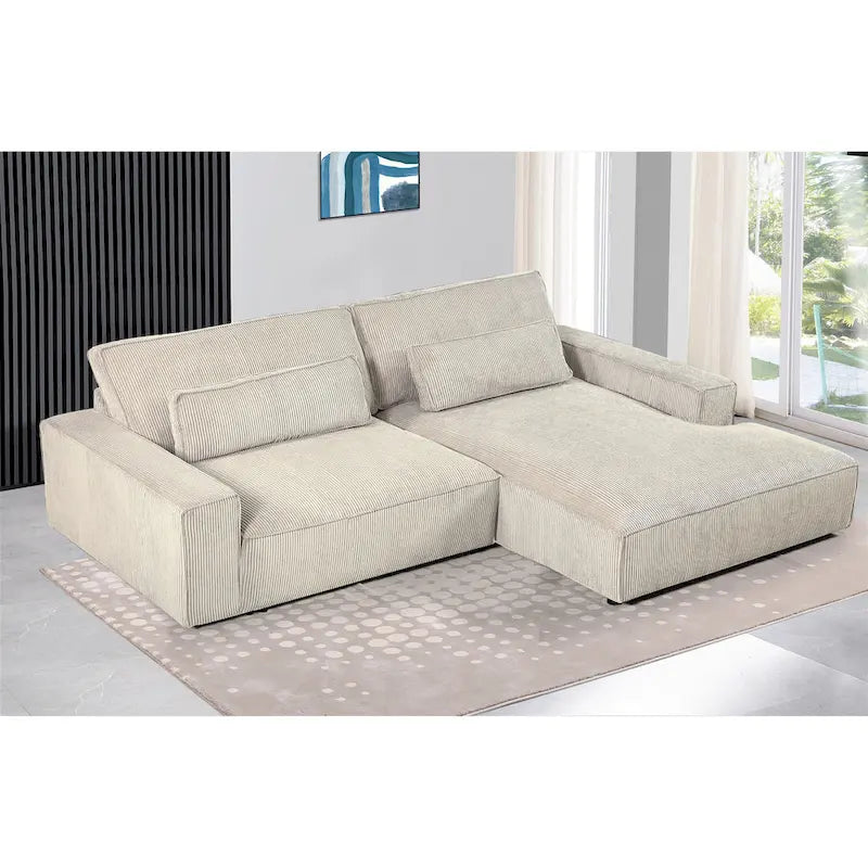 Divano componibile di lusso con telaio in legno sovradimensionato US Pride Furniture 105.52W