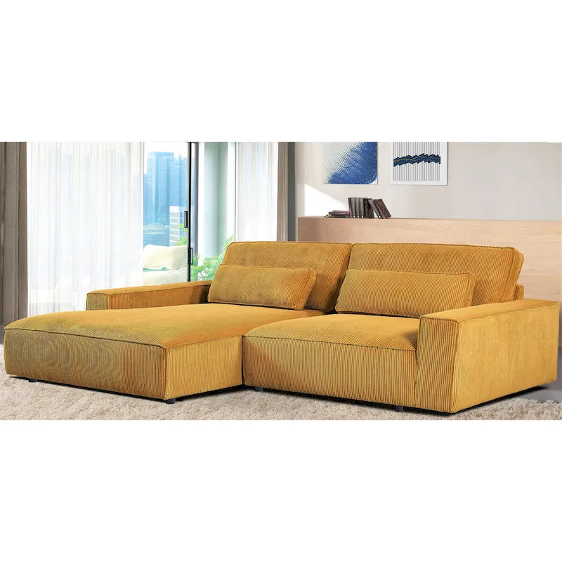 Divano componibile di lusso con telaio in legno sovradimensionato US Pride Furniture 105.52W