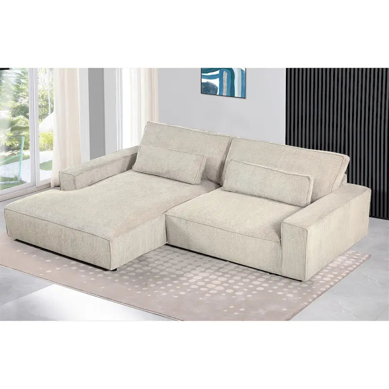 Divano componibile di lusso con telaio in legno sovradimensionato US Pride Furniture 105.52W