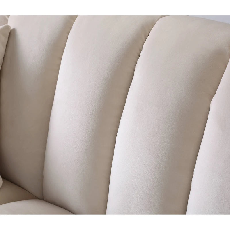 83 Comodo divano letto convertibile in velluto con contenitore.