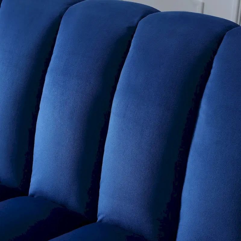 83 Comodo divano letto convertibile in velluto con contenitore.