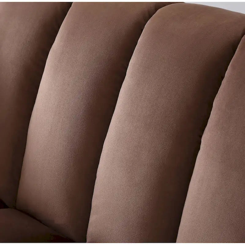 83 Comodo divano letto convertibile in velluto con contenitore.