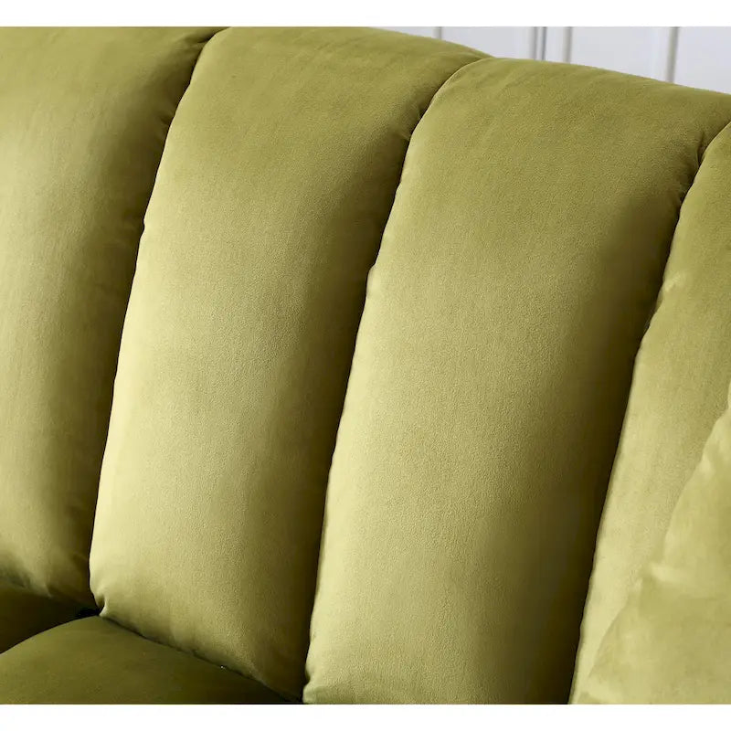 83 Comodo divano letto convertibile in velluto con contenitore.