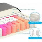 Divano componibile Mixoy Convertible con pouf contenitore, chaise longue reversibile