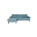 Coast to Coast Sofas Divano Sezionale a L Contemporaneo Poliestere Nylon Massello di Legno Tappezzato