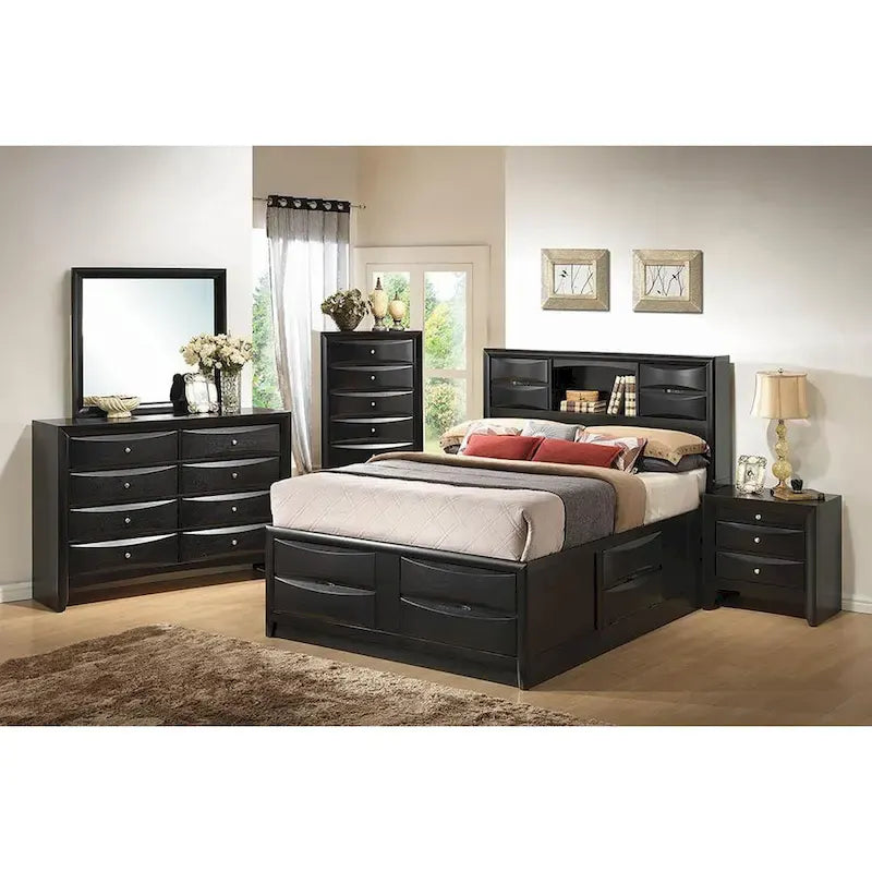 Letto contenitore nero