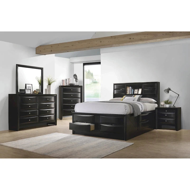 Letto contenitore nero
