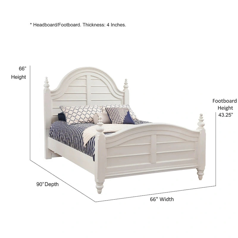 Letto a pannelli Dove White