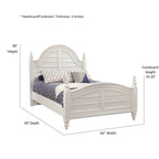 Letto a pannelli Dove White