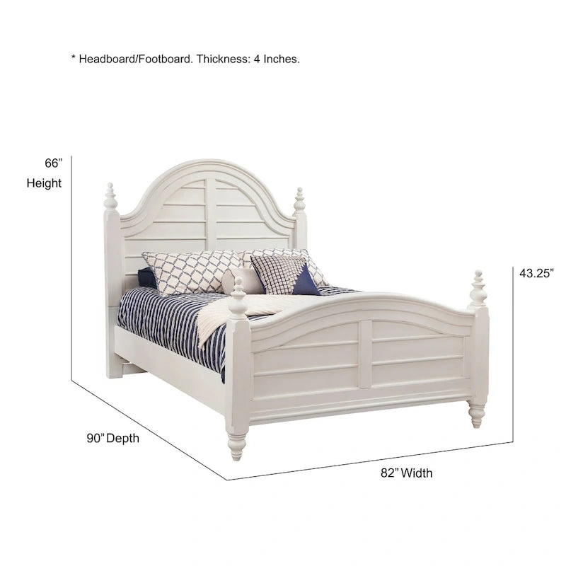 Letto a pannelli Dove White