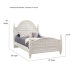 Letto a pannelli Dove White