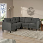 Divano componibile a 5 posti Emmie Mid-century Modern di Christopher Knight Home