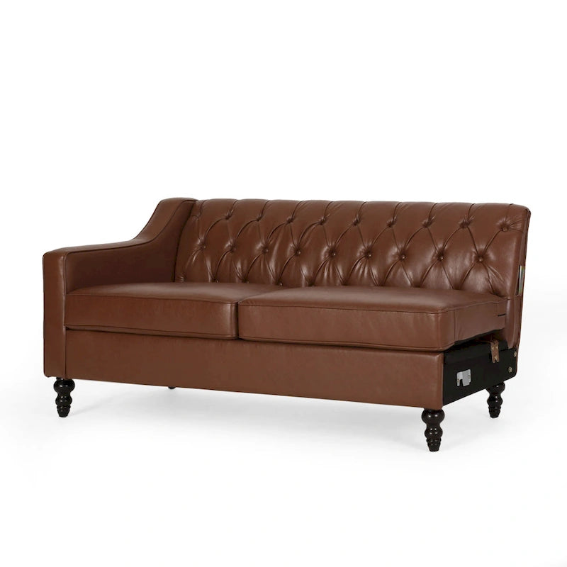 Divano sezionale Furman Contemporary Tufted Chaise di Christopher Knight Home