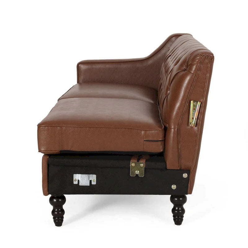 Divano sezionale Furman Contemporary Tufted Chaise di Christopher Knight Home