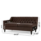 Divano sezionale Furman Contemporary Tufted Chaise di Christopher Knight Home