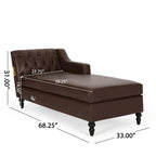 Divano sezionale Furman Contemporary Tufted Chaise di Christopher Knight Home