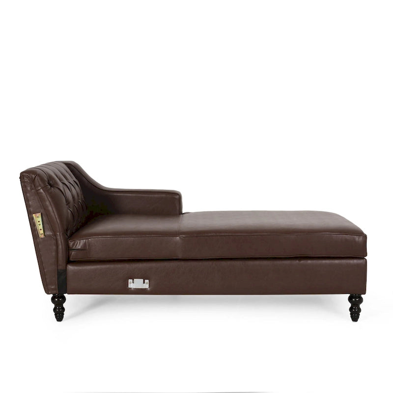 Divano sezionale Furman Contemporary Tufted Chaise di Christopher Knight Home