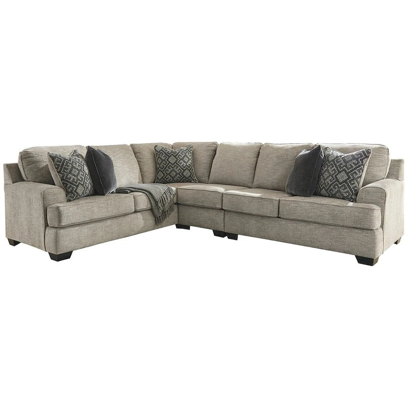 Canapé d'angle 3 places beige et gris Bovarian de Signature Design by Ashley