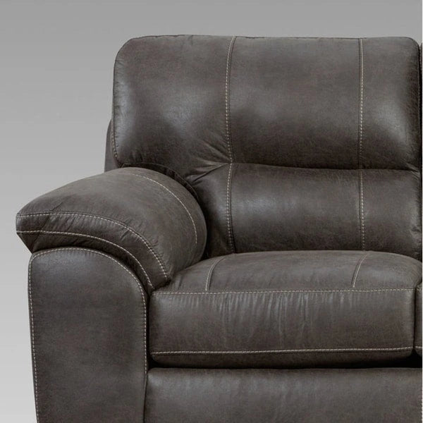 Divano sezionale con braccioli Pillow-top in tessuto contemporaneo Tirana di Roundhill Furniture in Sequoia Ash
