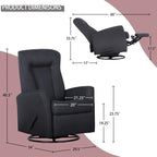 Poltrona Reclinabile Sedia a Dondolo Reclinabile Poltrona Reclinabile Girevole Sedia Accent