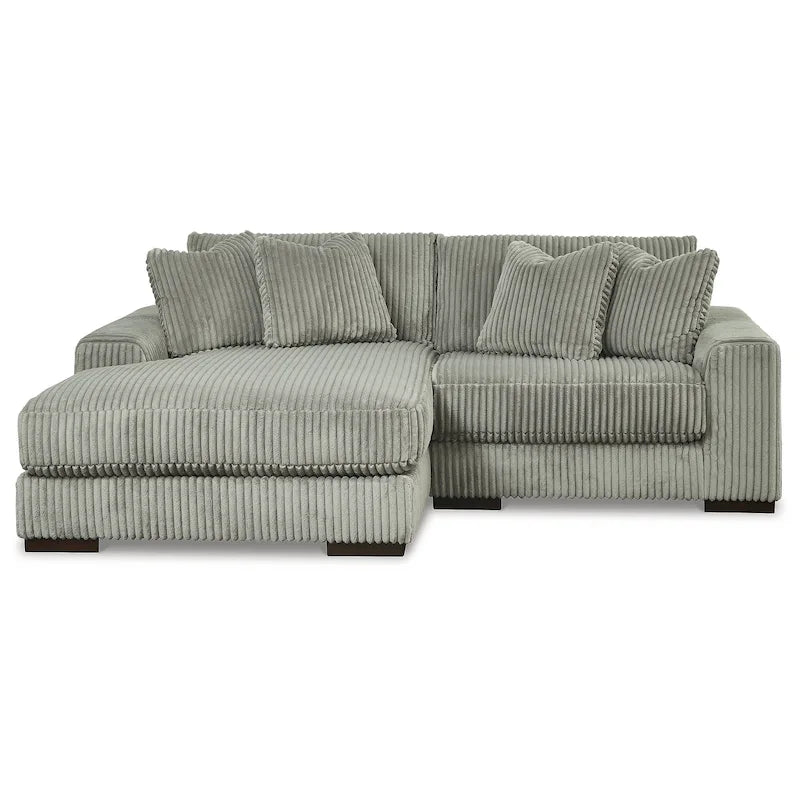 Signature Design by Ashley Lindyn Divano Sezionale a 2 Pezzi con Chaise - 102L x 70P x 38A