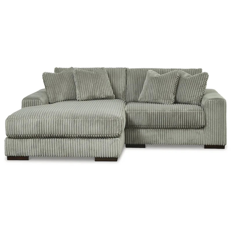 Signature Design by Ashley Lindyn Divano Sezionale a 2 Pezzi con Chaise - 102L x 70P x 38A