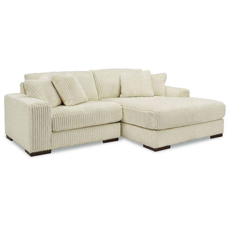 Signature Design by Ashley Lindyn Divano Sezionale a 2 Pezzi con Chaise - 102L x 70P x 38A