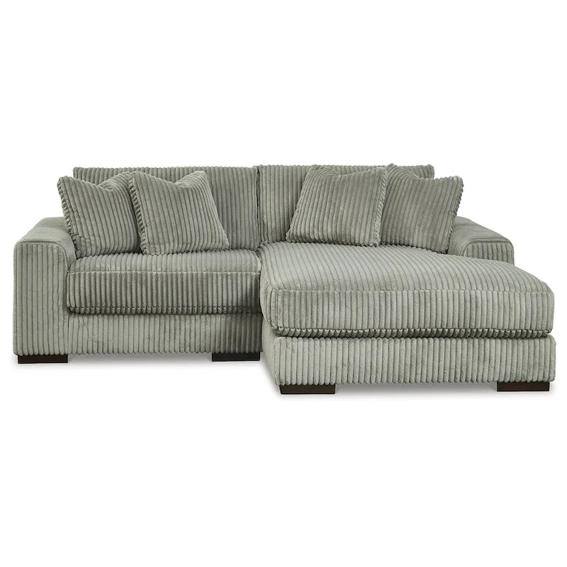 Signature Design by Ashley Lindyn Divano Sezionale a 2 Pezzi con Chaise - 102L x 70P x 38A