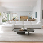 L Shape Couches for Living Room, Modern Modular Convertible Sectional Sofa Couch with Removable Cushion Covers