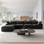 Canapés d'angle pour salon, canapé sectionnel convertible modulaire moderne avec housses de coussin amovibles