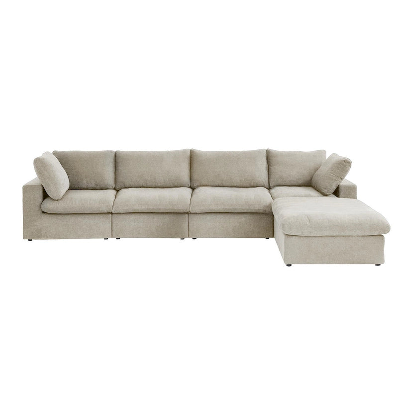 Canapés d'angle pour salon, canapé sectionnel convertible modulaire moderne avec housses de coussin amovibles