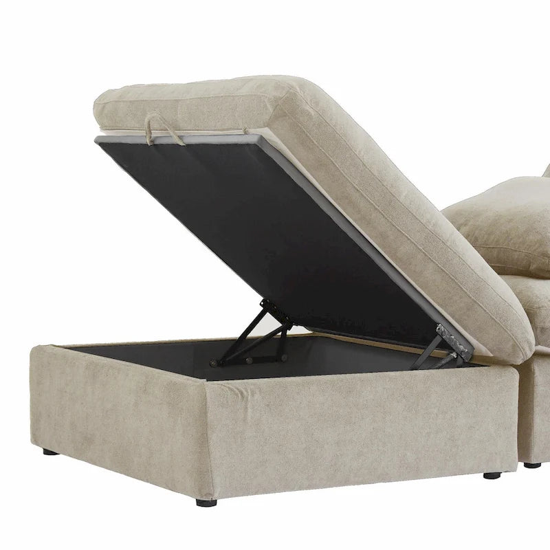 Canapés d'angle pour salon, canapé sectionnel convertible modulaire moderne avec housses de coussin amovibles