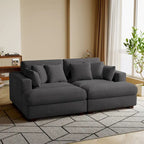 Navaeh Corduroy Modular Sectional Sofa Large Couch Sleeper Chaise