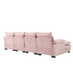 Divano componibile Cloud per soggiorno, divano a U moderno in ciniglia/bouclé, comodo divano letto modulare con doppia chaise longue