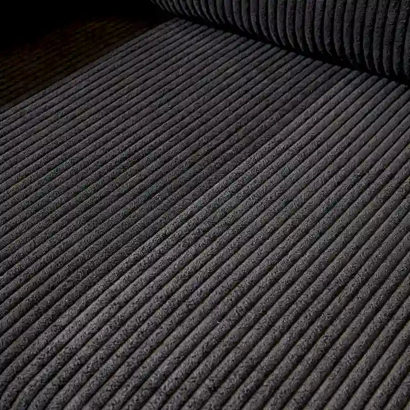 Divano a L con chaise longue reversibile in tessuto di poliestere HOOOWOOO per soggiorno
