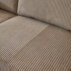 Divano a L con chaise longue reversibile in tessuto di poliestere HOOOWOOO per soggiorno