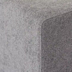 160.6 Divano Sezionale Moderno in Lino Divano Modulare a 4 Posti con Pouf Contenitore per Soggiorno.