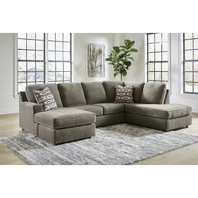 Signature Design by Ashley O'Phannon Putty 2-Piece Sectional with Chaise - 125W x 86D x 38H