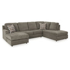Sectionnel 2 pièces avec chaise longue O'Phannon Putty Signature Design by Ashley - 125L x 86P x 38H