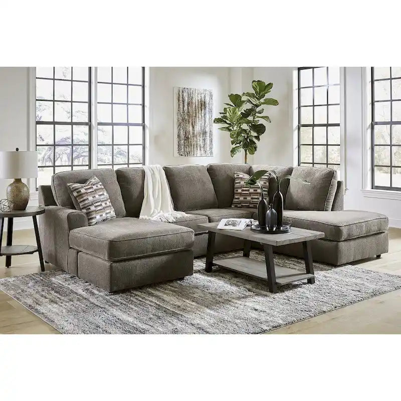 Sectionnel 2 pièces avec chaise longue O'Phannon Putty Signature Design by Ashley - 125L x 86P x 38H