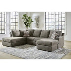 Sectionnel 2 pièces avec chaise longue O'Phannon Putty Signature Design by Ashley - 125L x 86P x 38H
