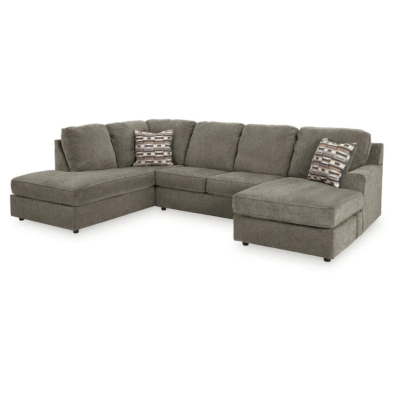 Sectionnel 2 pièces avec chaise longue O'Phannon Putty Signature Design by Ashley - 125L x 86P x 38H