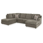 Sectionnel 2 pièces avec chaise longue O'Phannon Putty Signature Design by Ashley - 125L x 86P x 38H