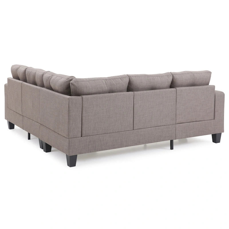 Divano Sezionale in Tessuto Twill Newbury